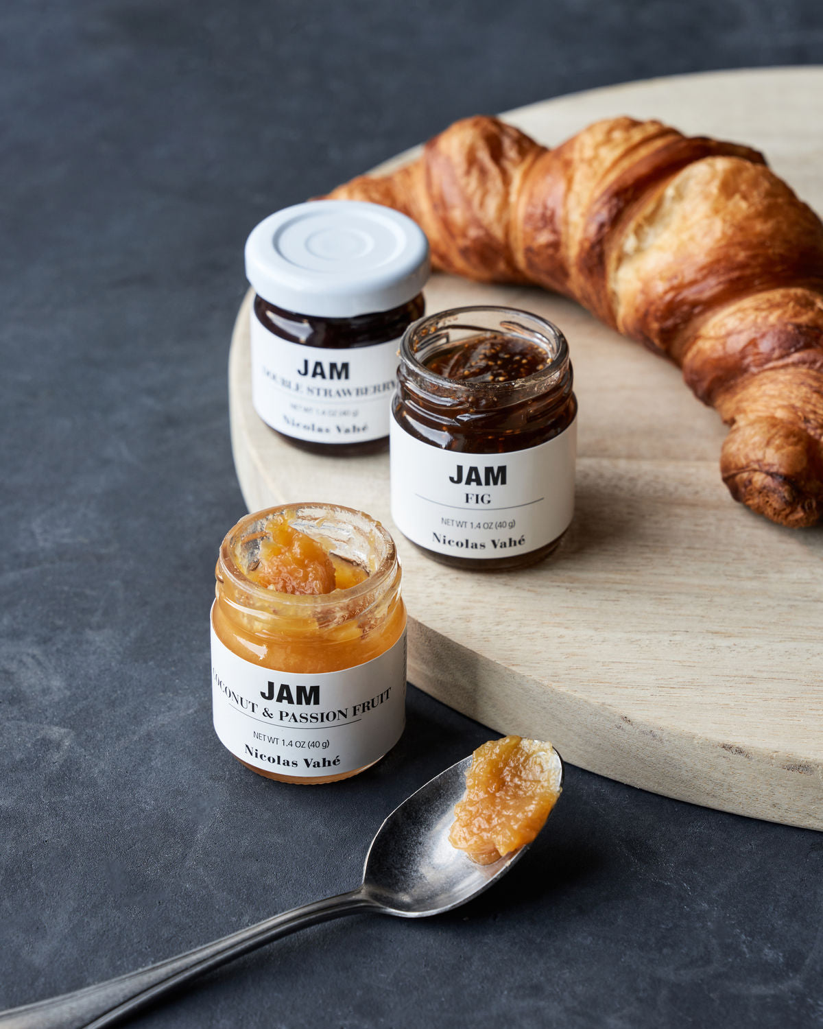Nicolas vahé - Jam, 3 udvalgte - strawberry, cocnut & passion, fig.
