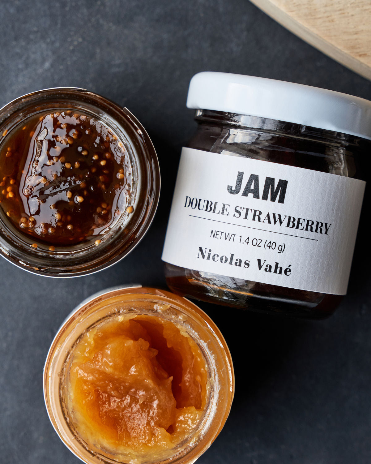 Nicolas vahé - Jam, 3 udvalgte - strawberry, cocnut & passion, fig.