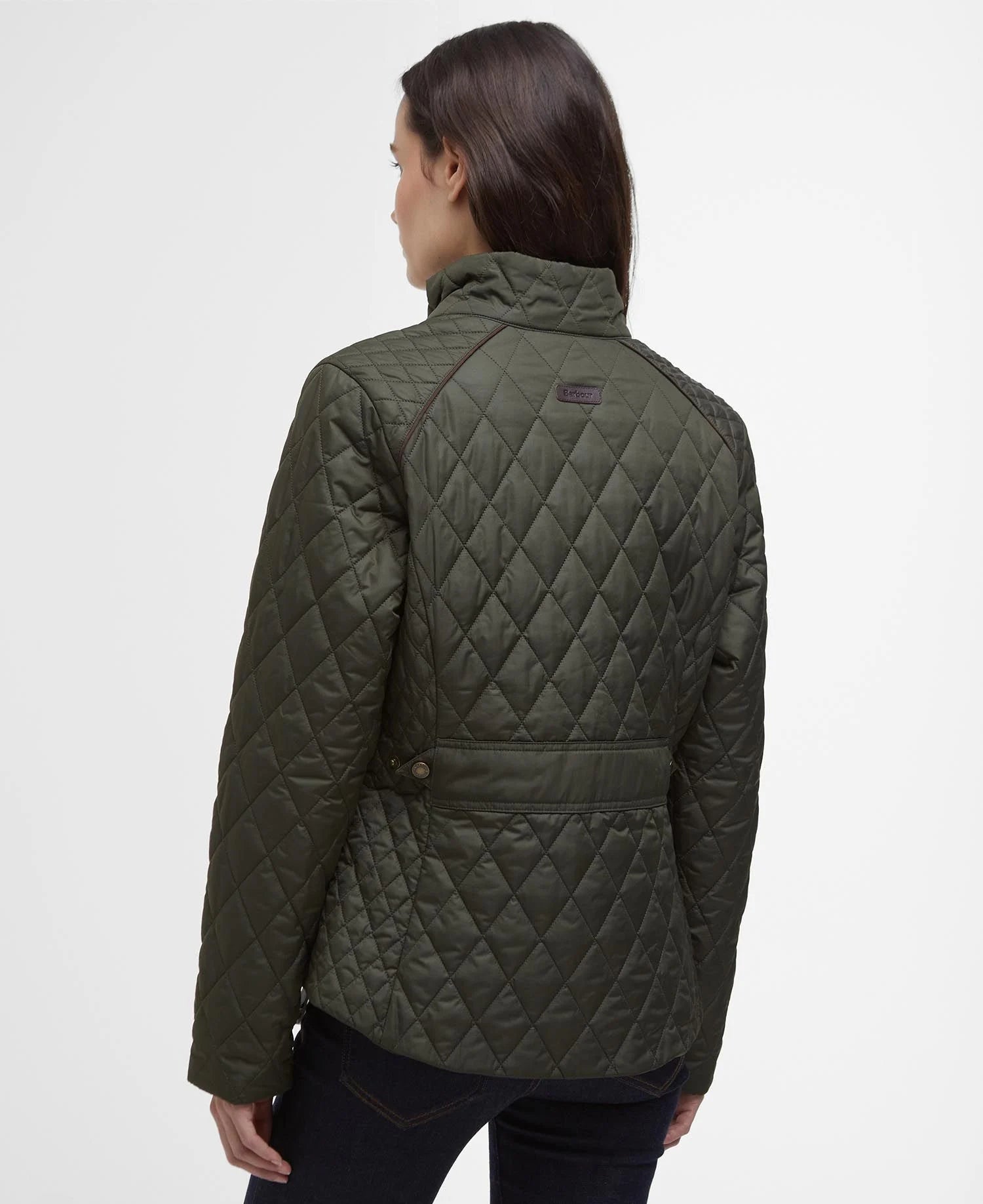 Barbour - Jakke, Dame, Crawford Cavalry Quilt- Olive