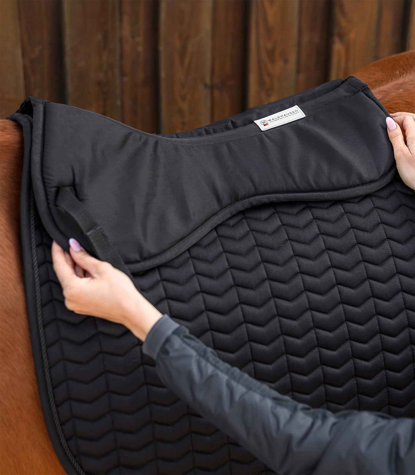 Waldhausen - Saddlepad Memory-Foam, black, PON
