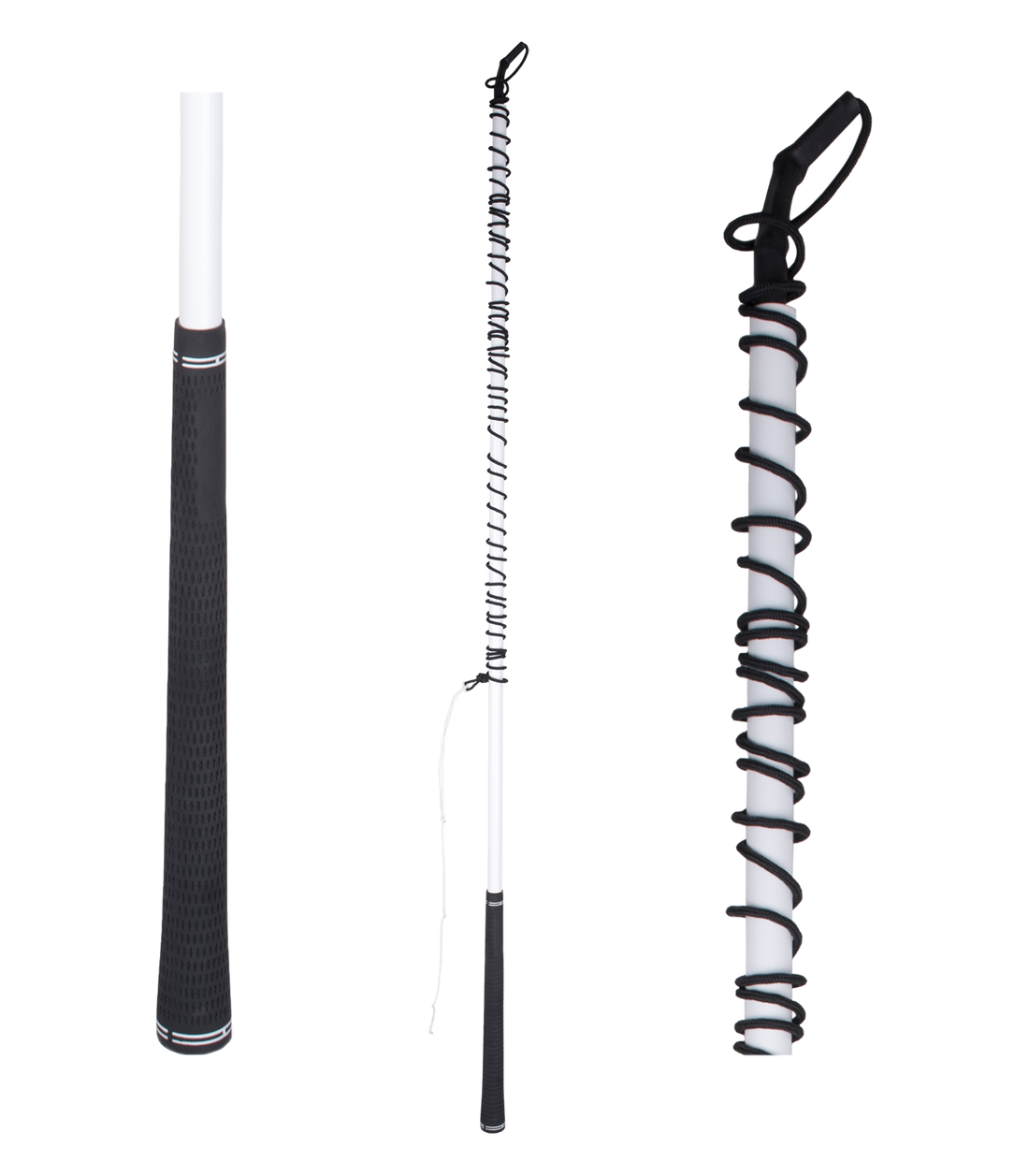 Waldhausen - Telescope Vaulting whip, 3 sections, with Golf handle, white, 3 m