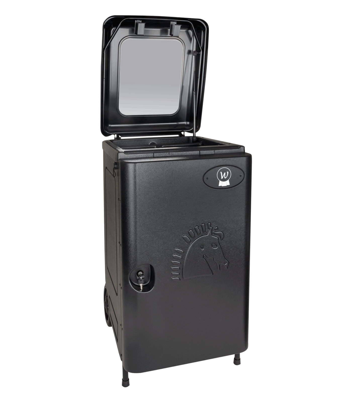 Waldhausen - Tack box with weels, black