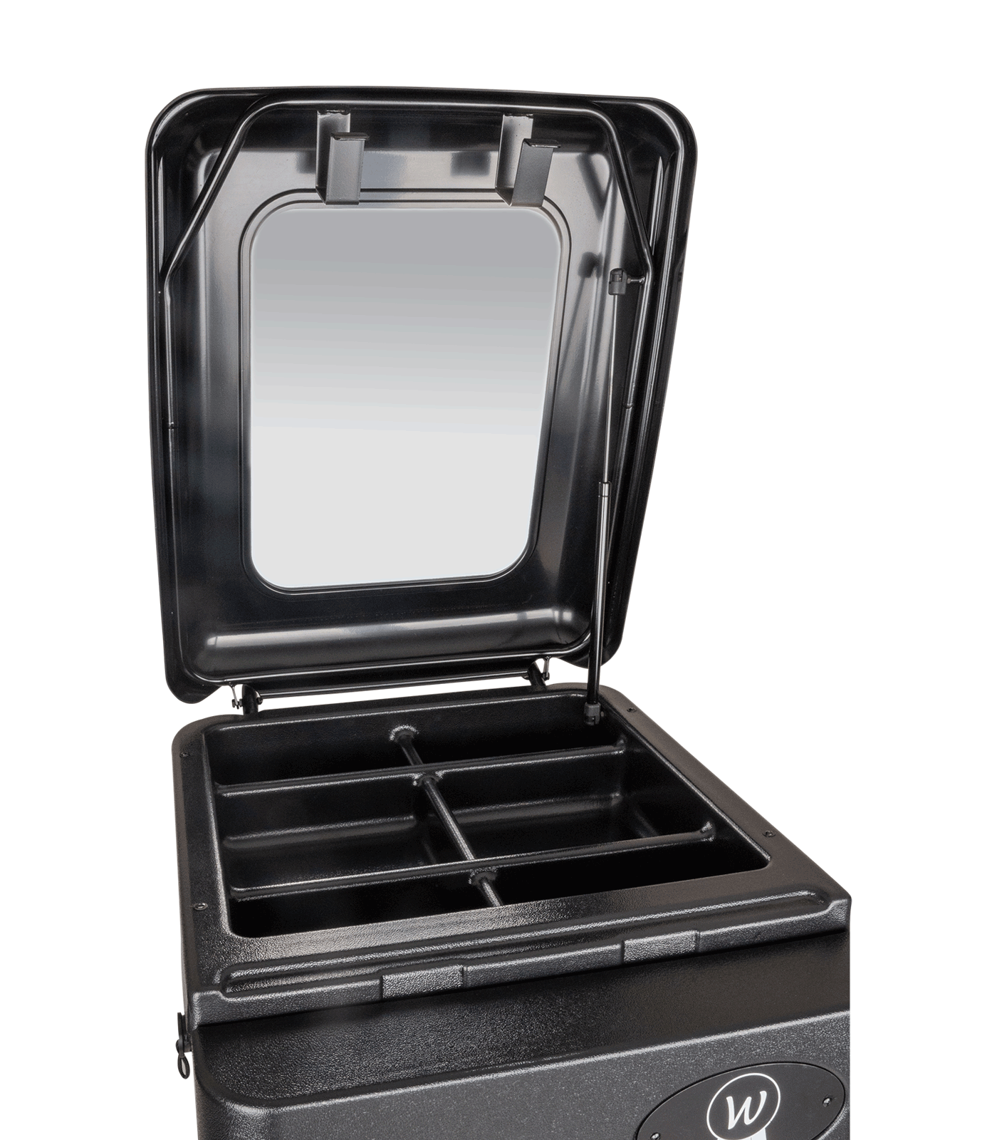 Waldhausen - Tack box with weels, black