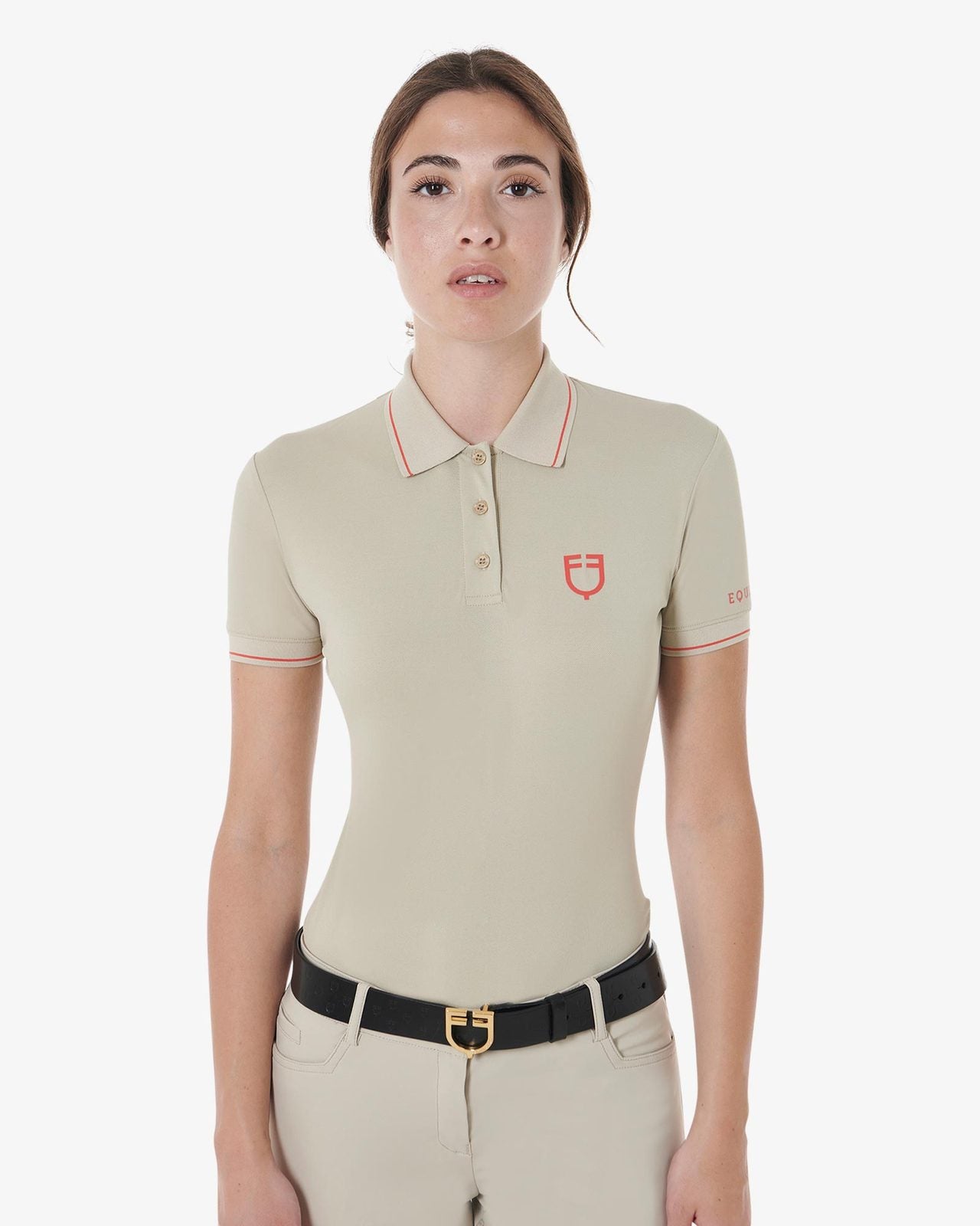 Equestro - Poloshirt, åndbart, materiale, Dame