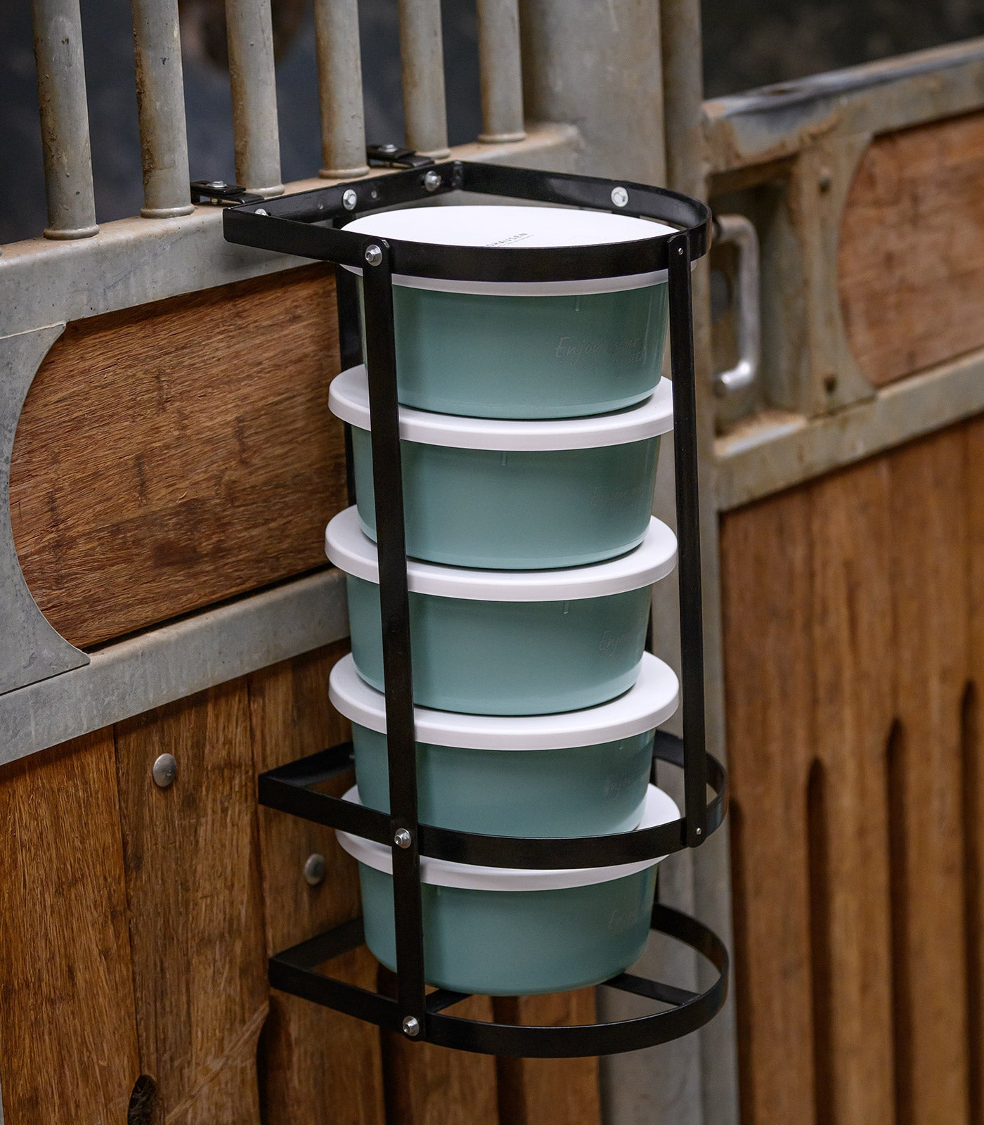 Waldhausen - Waldhausen Feeding bowl holder for 2L bowls, black