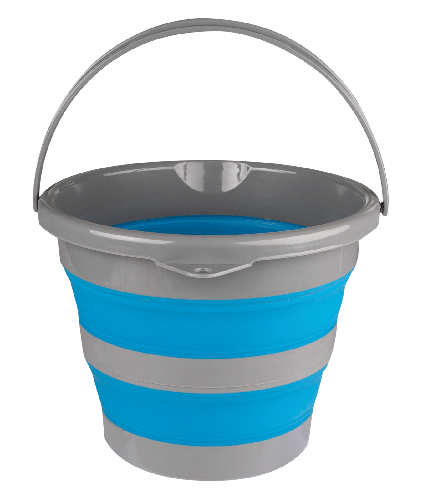 Waldhausen - Collapsible bucket, azure blue, 10l