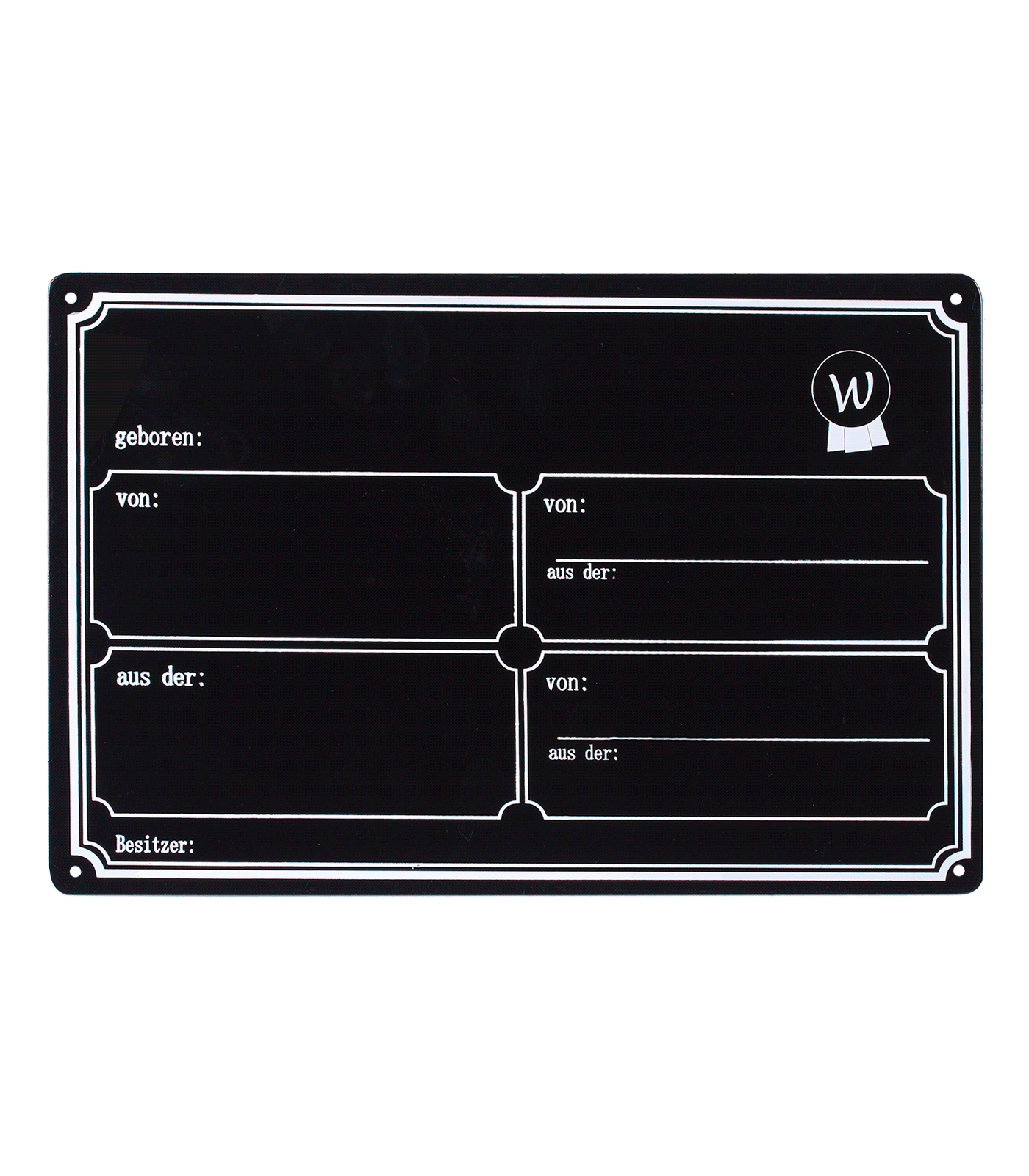 Waldhausen - Stable Door Information, black