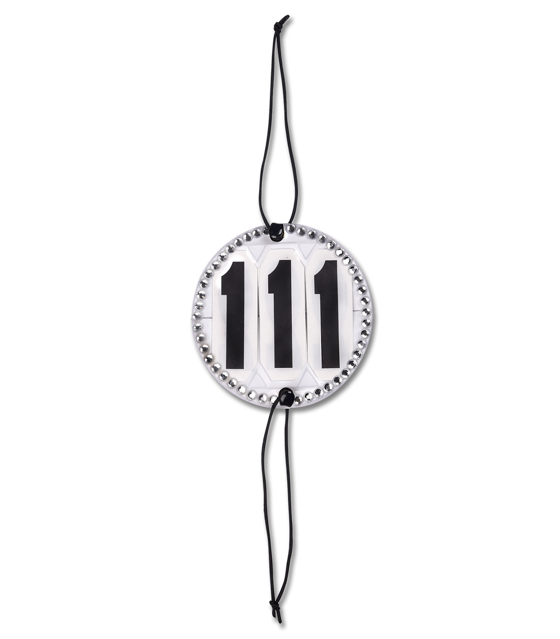 Waldhausen - Head Number Crystal, round, white