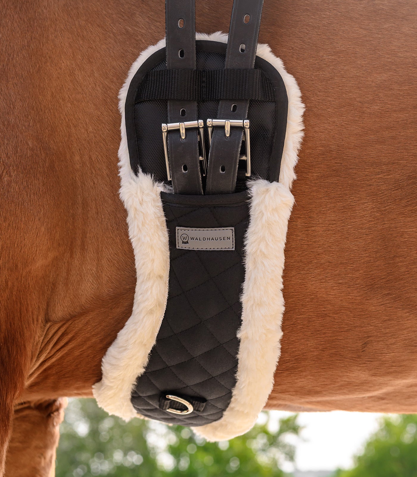 Waldhausen - Half moon girth, black