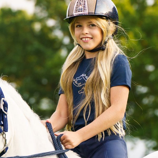 HV Polo - Børn, T-shirt, Lisa - Navy