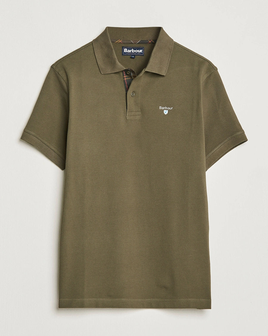 Barbour - Herre, Polo - Olive/Classic