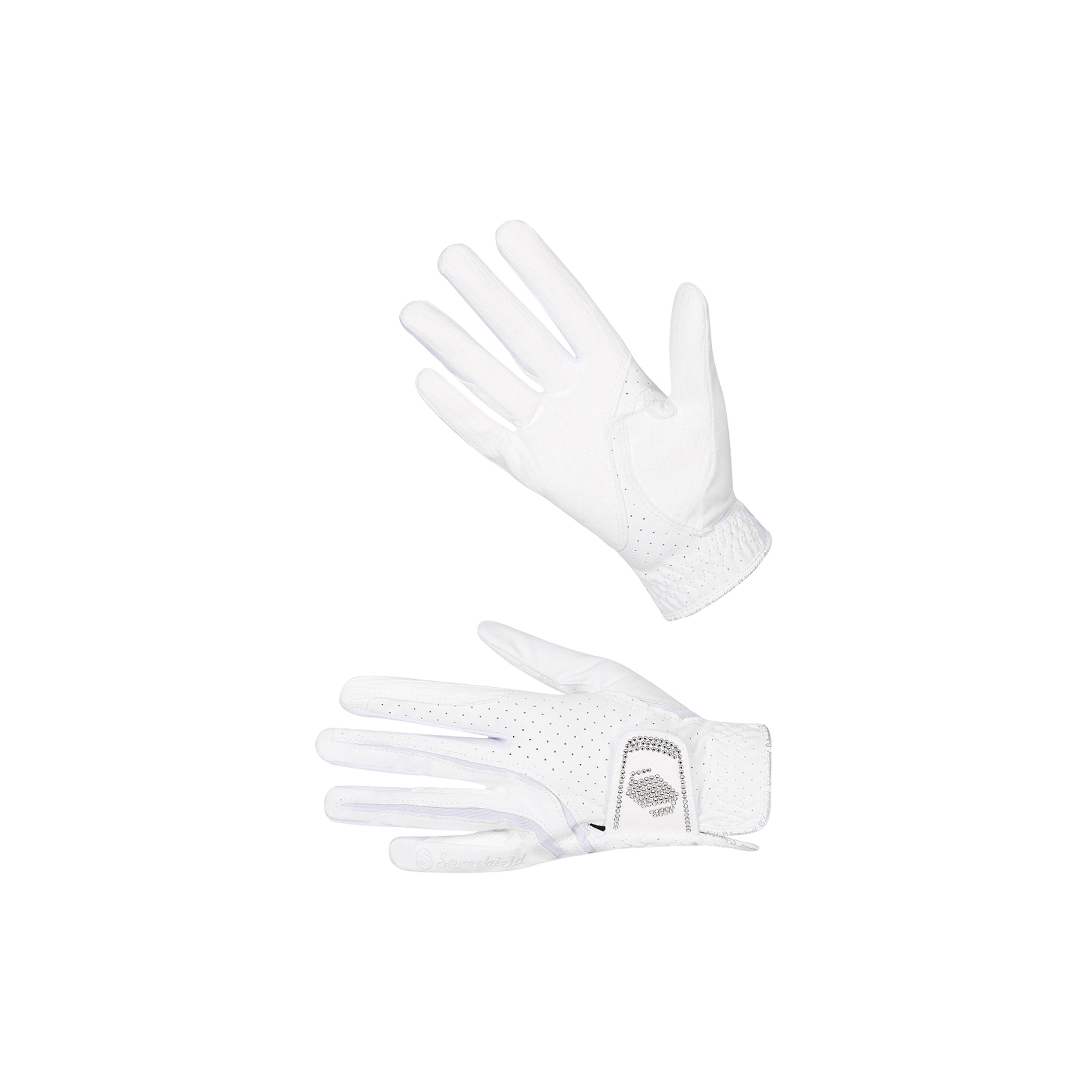 Samshield - Handsker, V-Skin Swarovski, Hvid