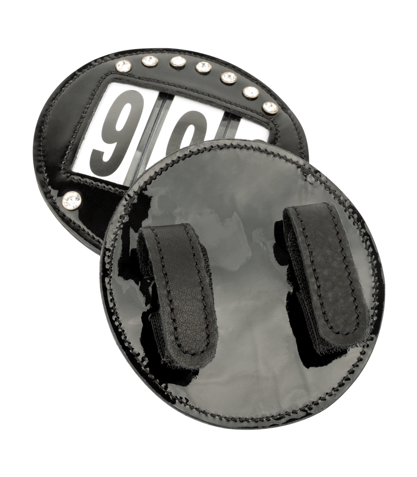 Waldhausen - Head number leather, round, patent black