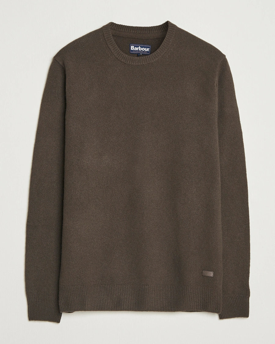 Barbour - Herre, Strik, Patch Crew, Dark Oak