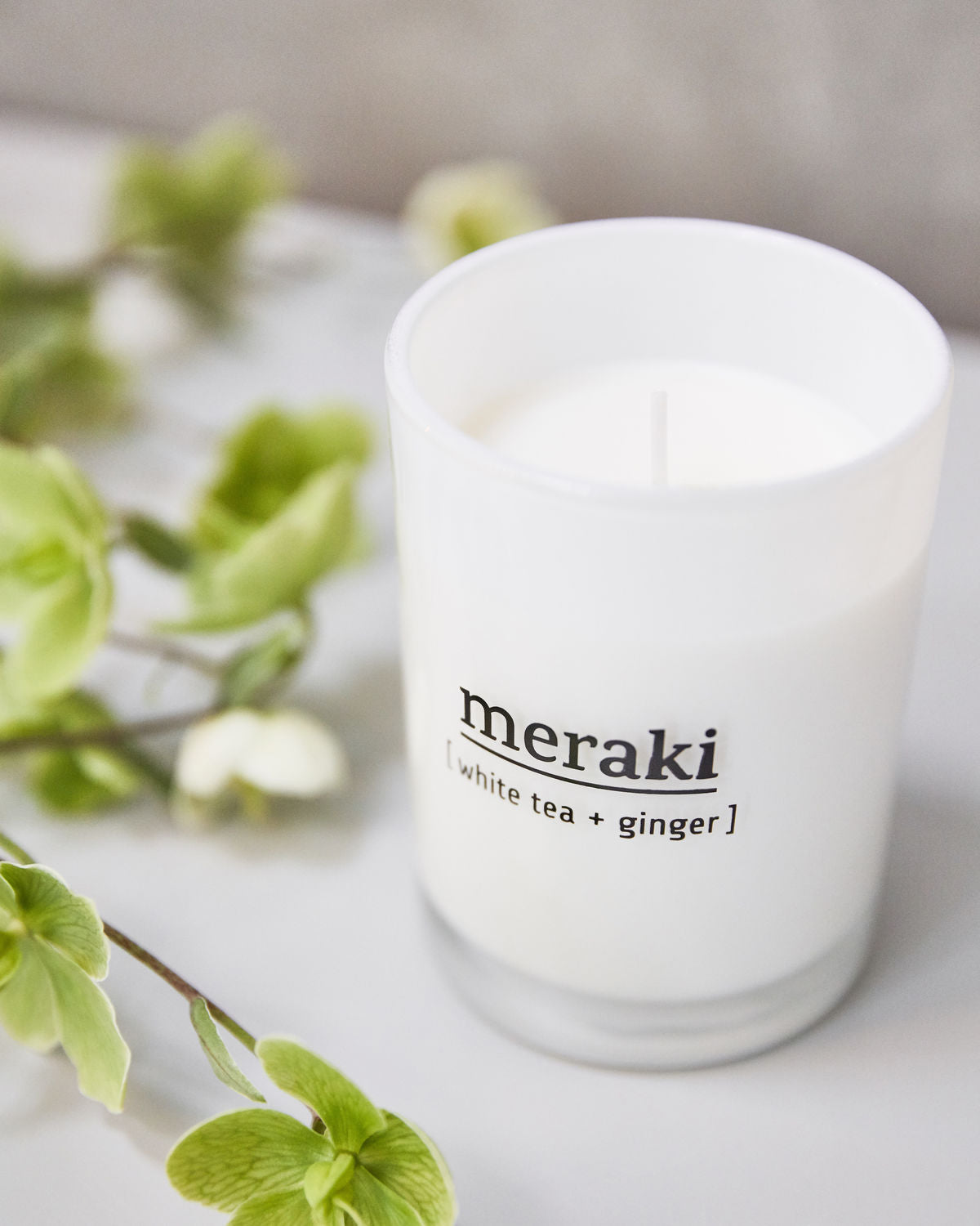 Meraki - Duftlys, White tea & Ginger