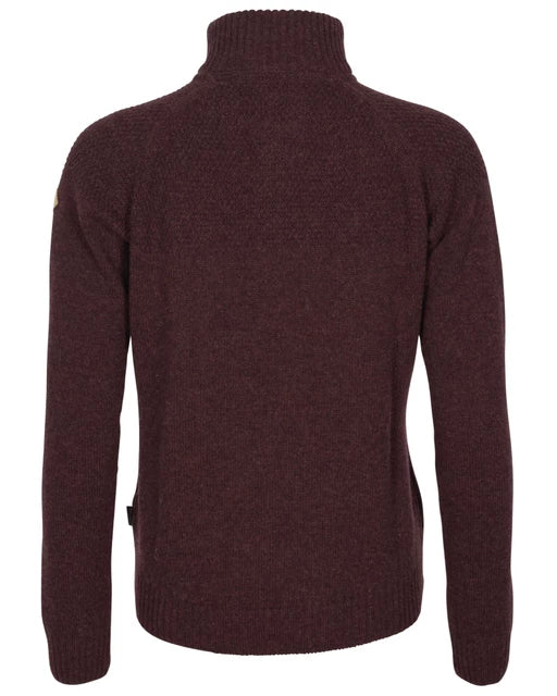 Pinewood - Dame, Värnamo T Neck, Sweater, Earth Plum Mel