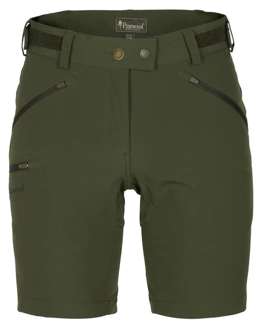 Pinewood - Shorts, Abisko Light Stretch, Dame, Moss Green
