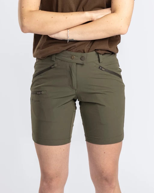 Pinewood - Shorts, Abisko Light Stretch, Dame, Moss Green