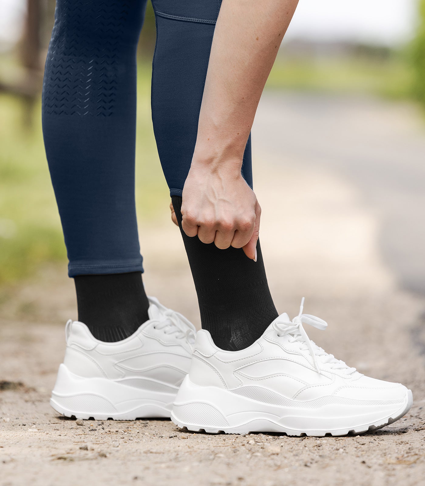 ELT - Riding Socks Compression, black