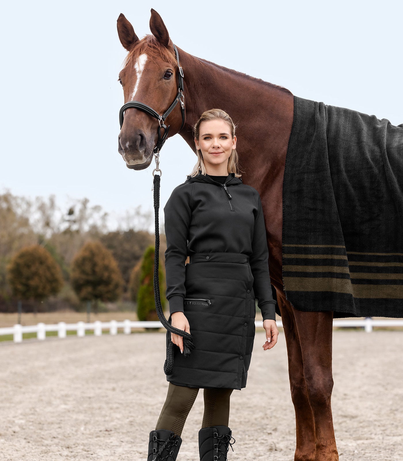 ELT - Thermal Riding Skirt Rachel, black