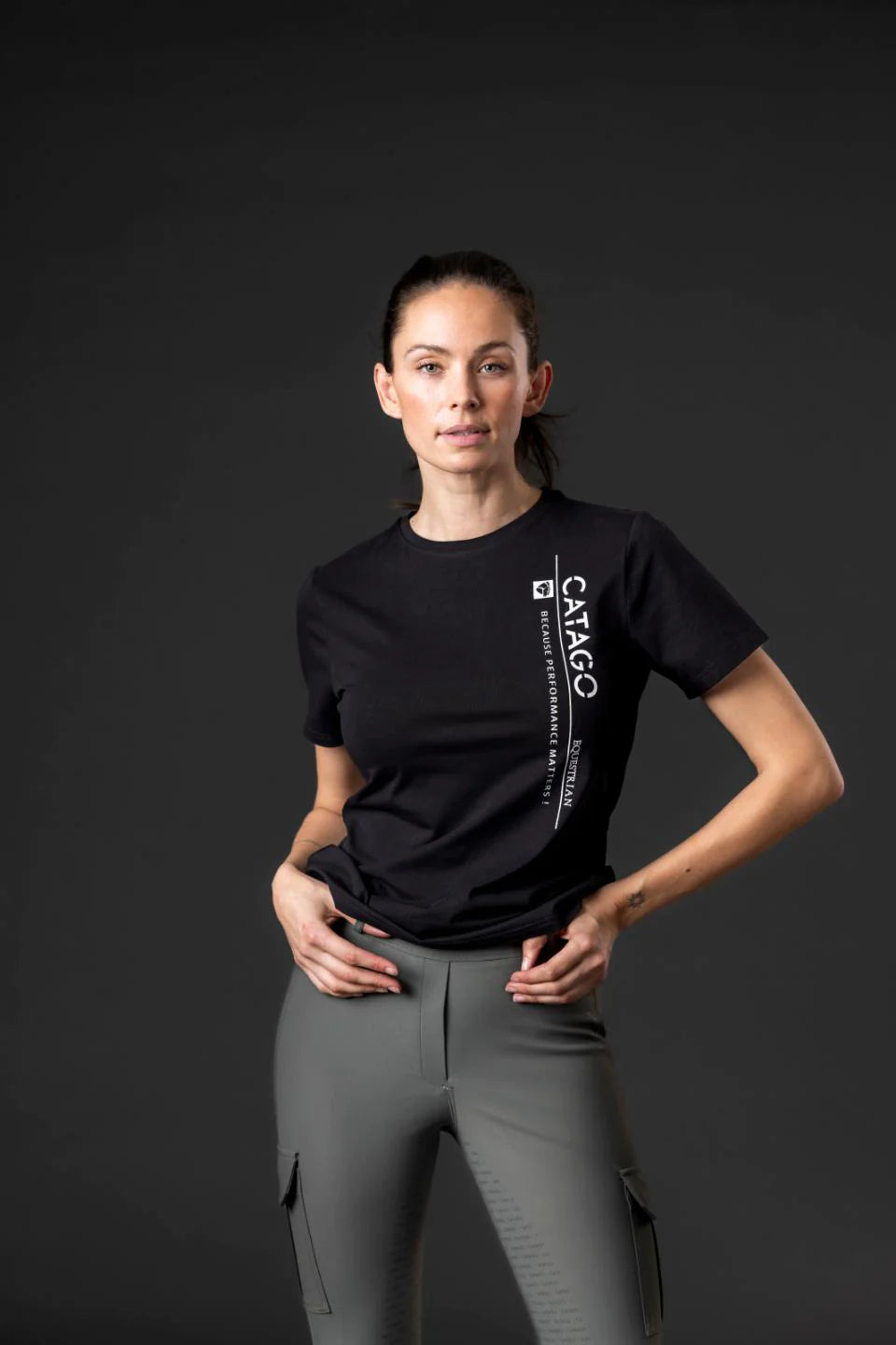 Catago - Dame, t-shirt, Animal - Black