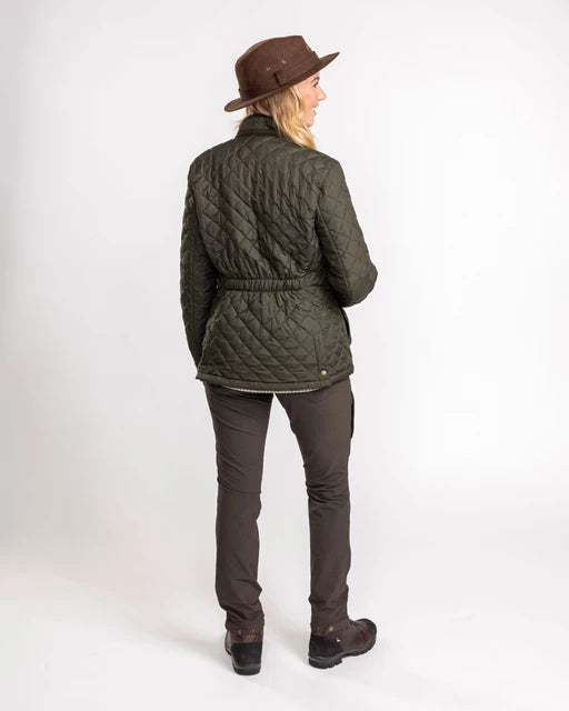 Pinewood - Jakke, Nydala Classic Quilt, Dame, Moss Green