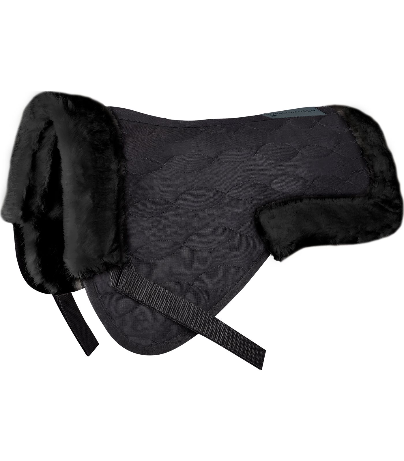 Waldhausen - Saddle pad with synthetic lambskin, black