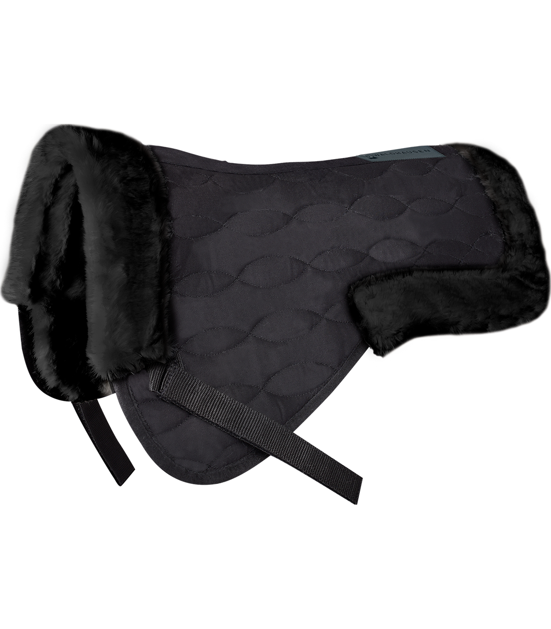 Waldhausen - Saddle pad with synthetic lambskin, black