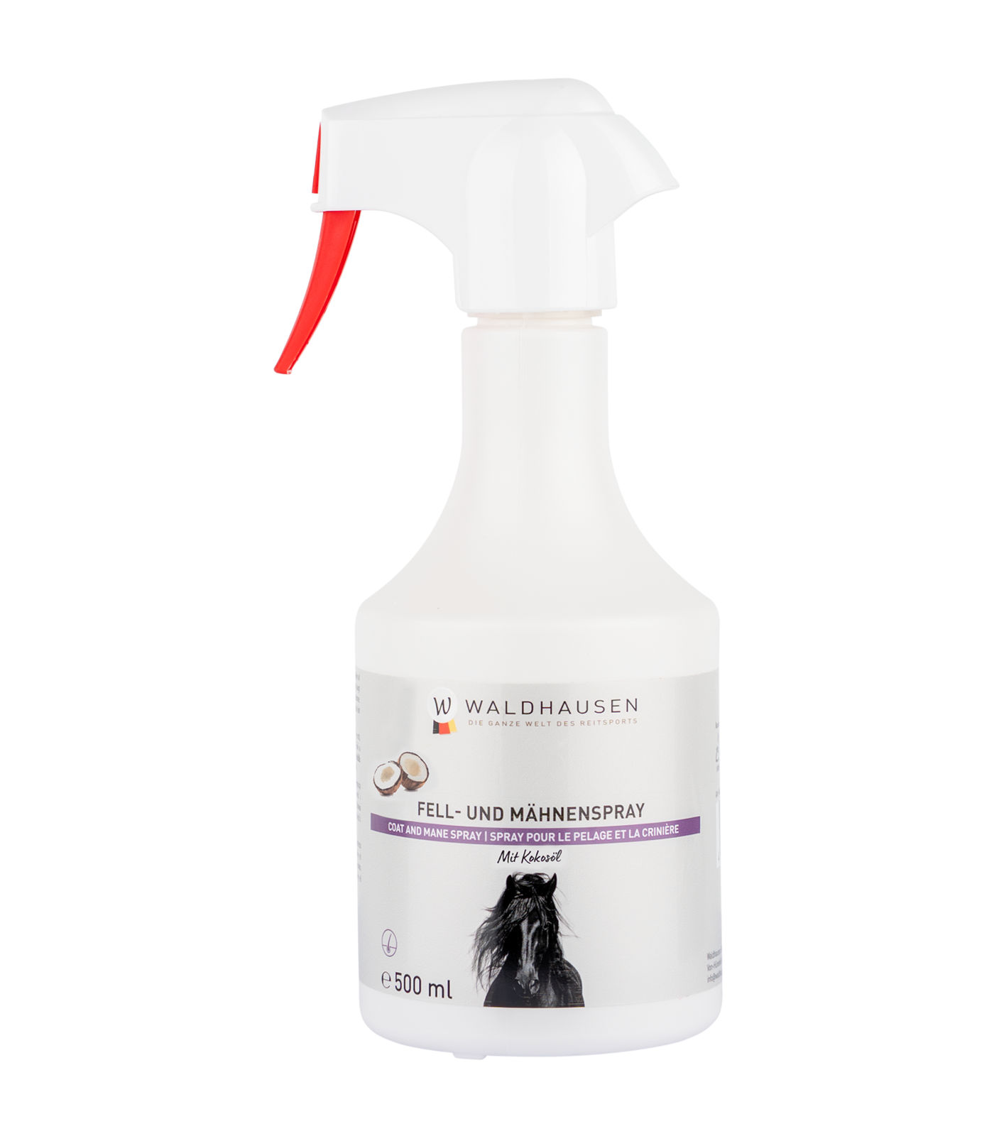 Waldhausen - Coat And Mane Spray With Coconut Oil, 500 Ml