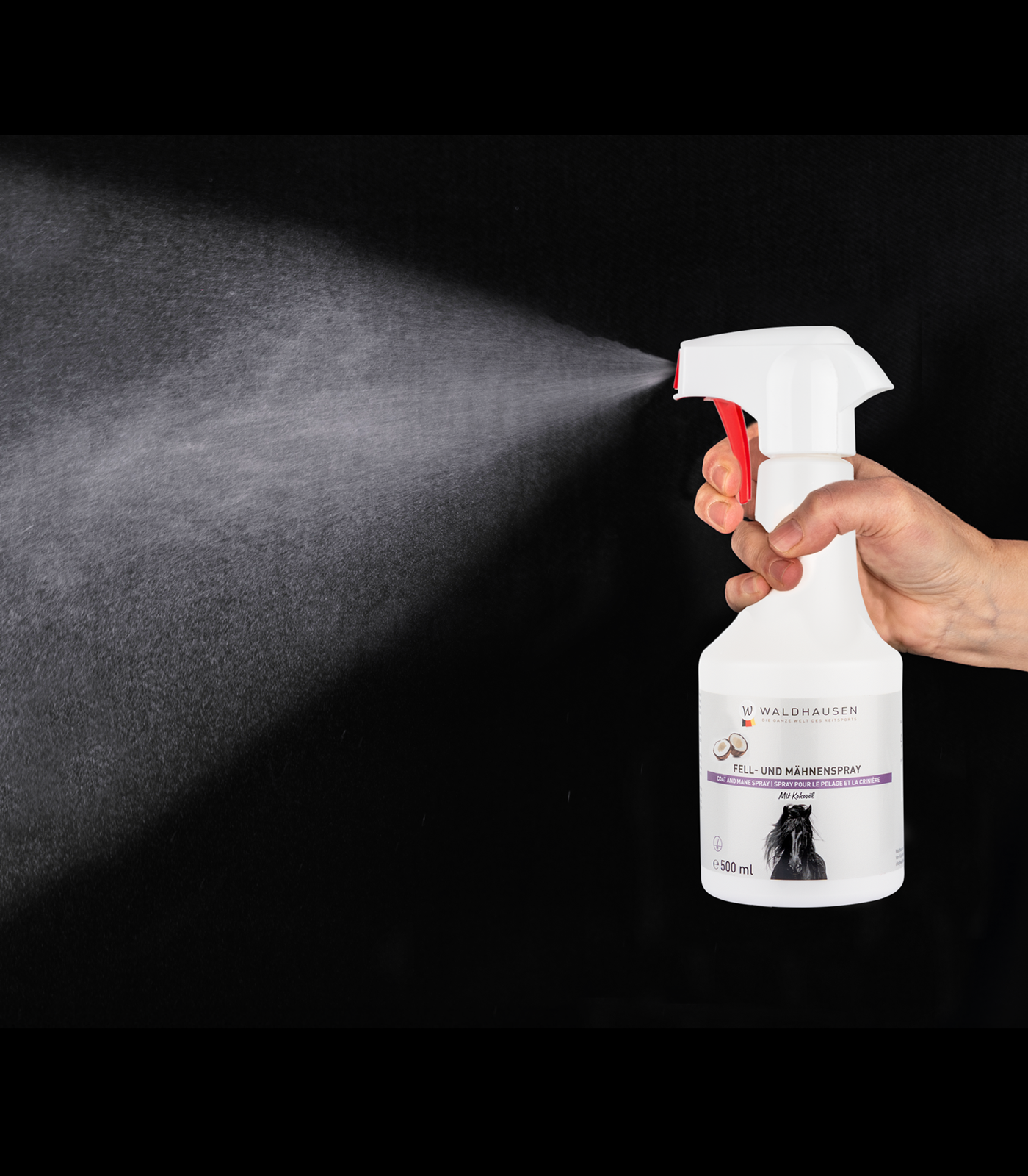 Waldhausen - Coat And Mane Spray With Coconut Oil, 500 Ml