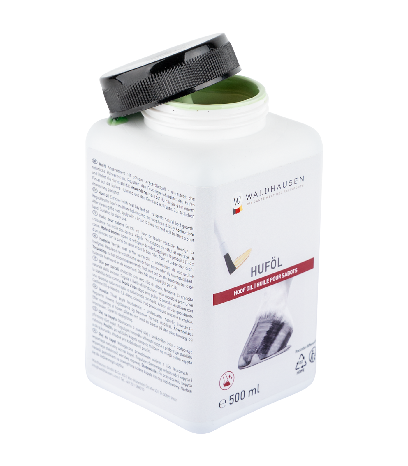 Waldhausen - Hoof Oil with bayleaf, with brush, 500 ml
