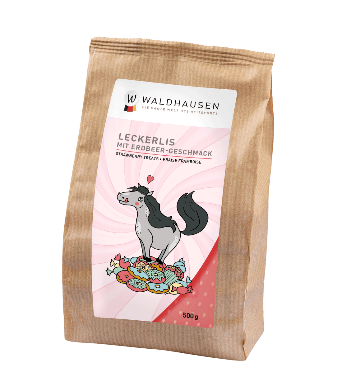 Waldhausen - Cookie Hearts strawberry, 500g