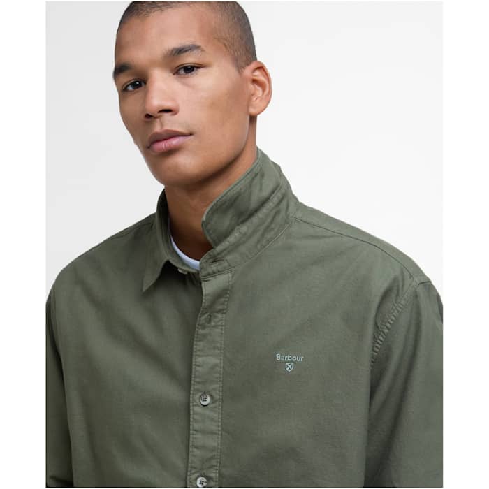 Barbour - Skjorte- Oxtown, Relaxed fit- Light sage