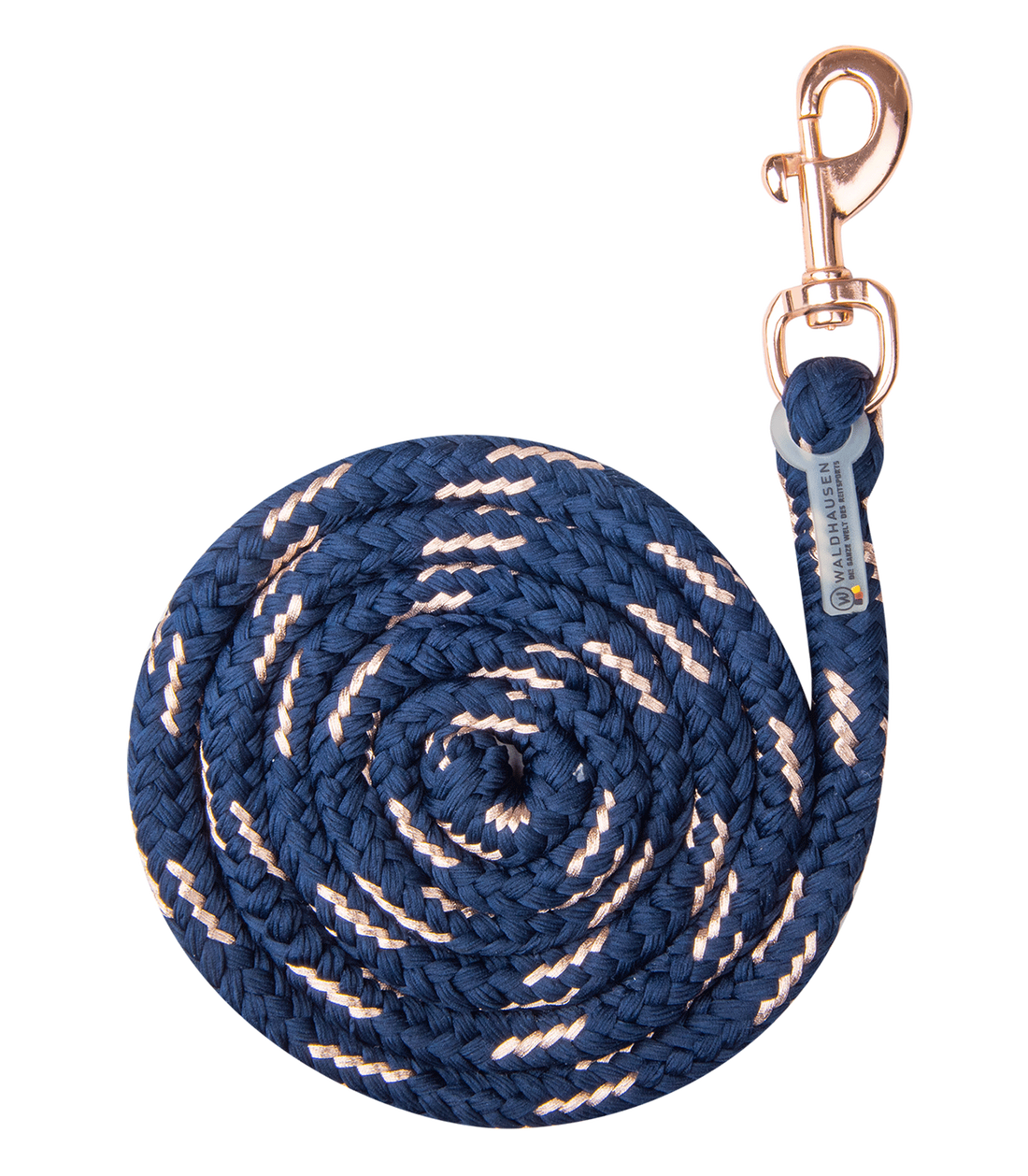 Waldhausen - Lead Rope Lurex Rosé snap hook