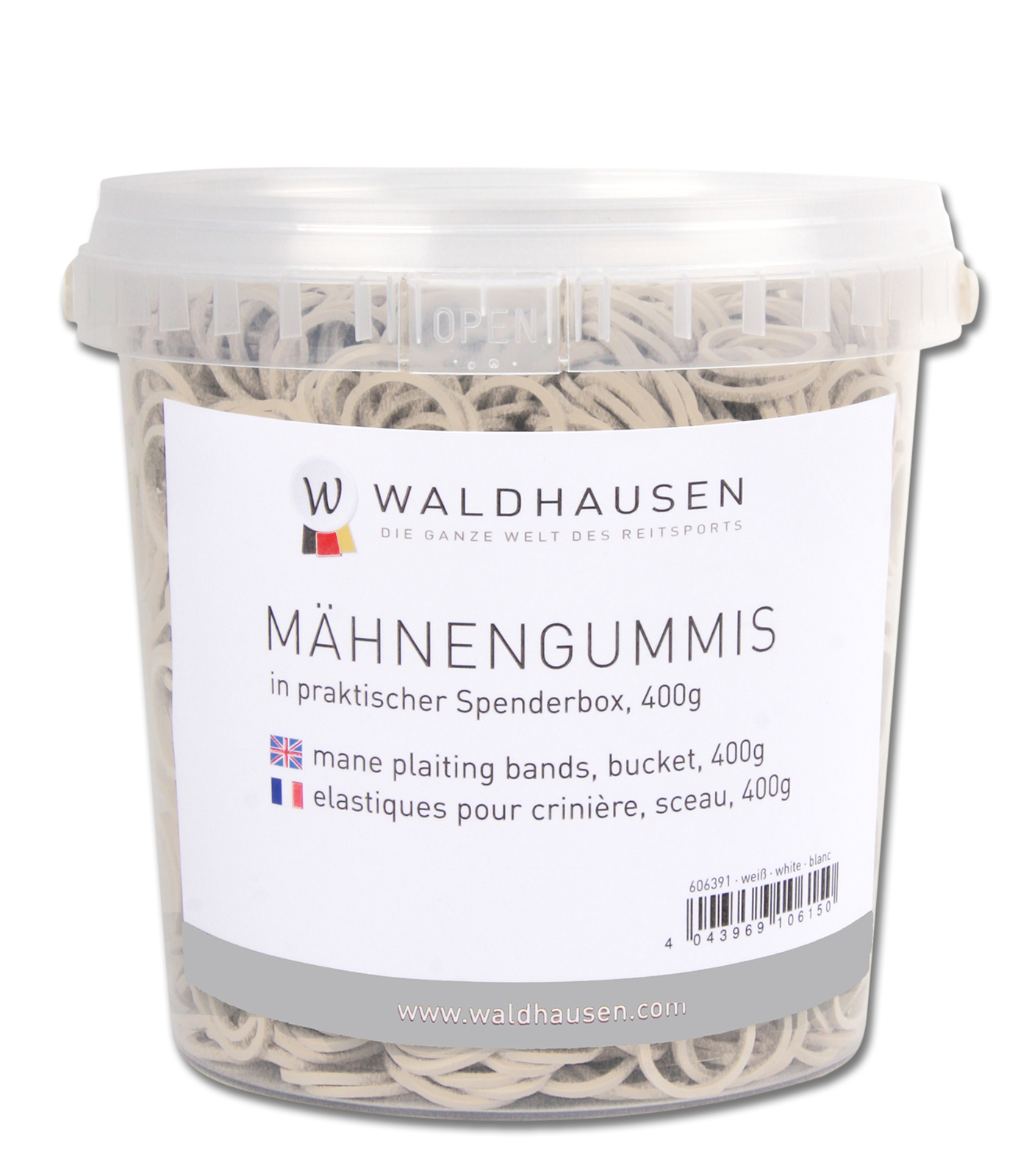 Waldhausen - Mane Plaiting Bands in bucket