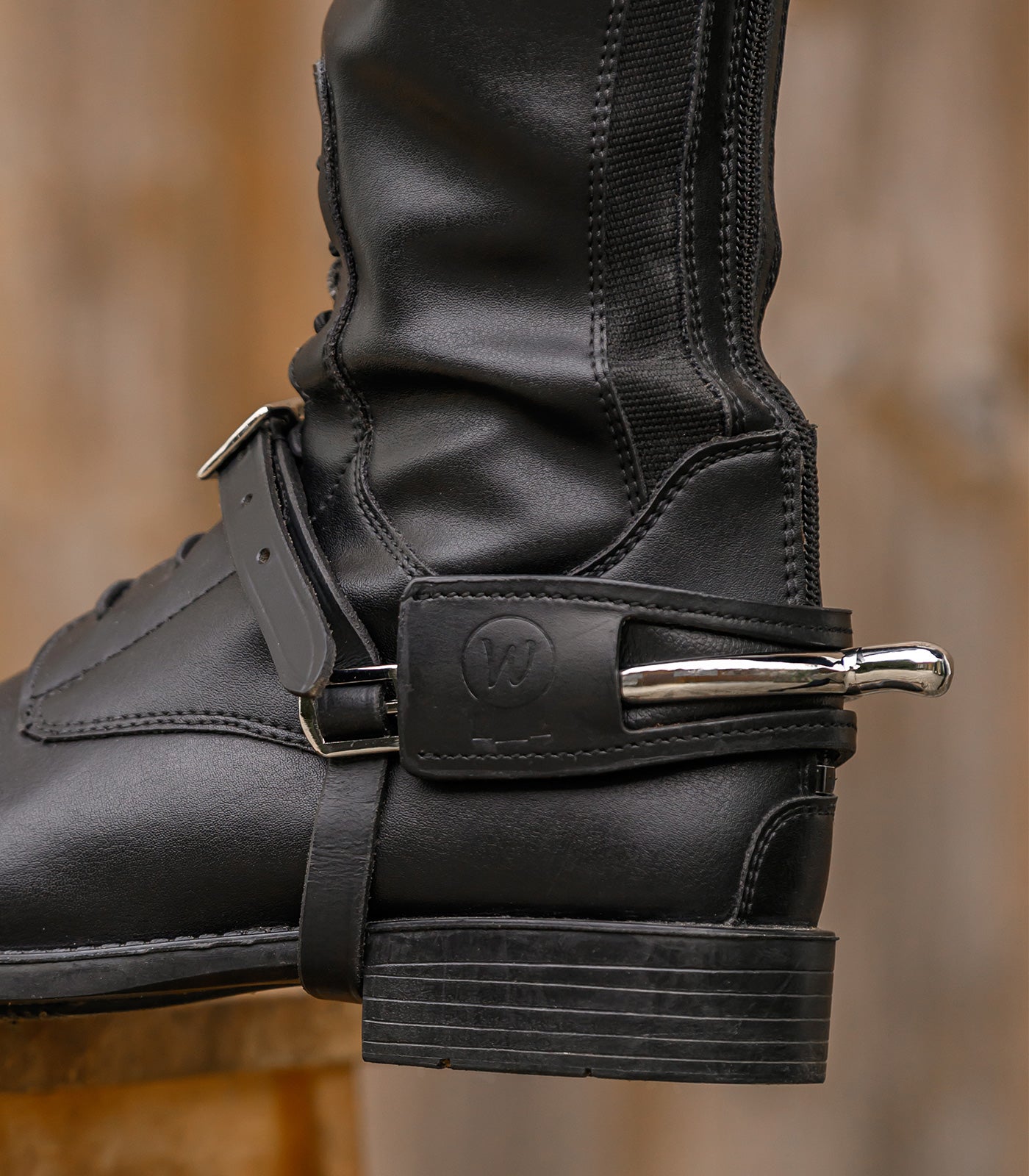 Waldhausen - Leather Spur Protector, black