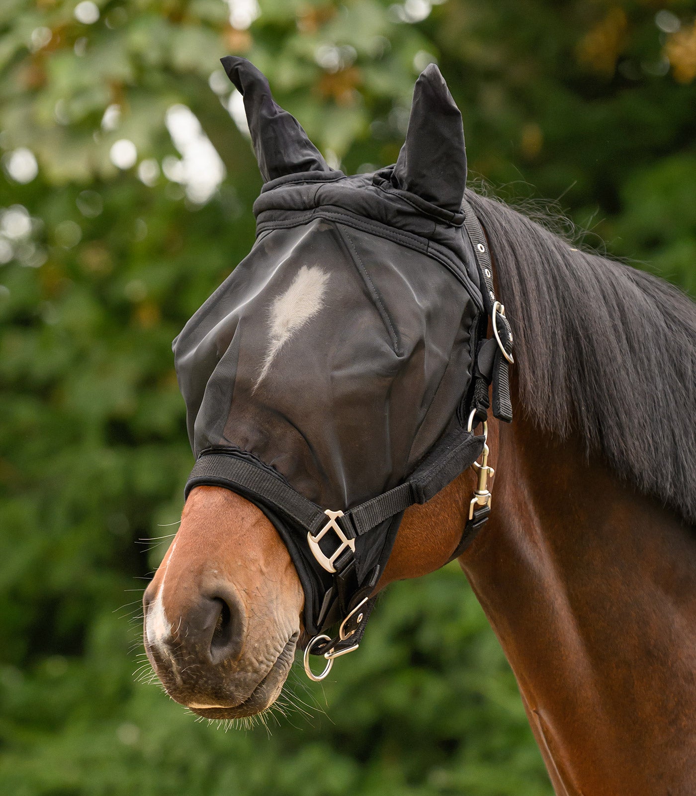 Waldhausen - Fly mask Premium for halter, with ears
