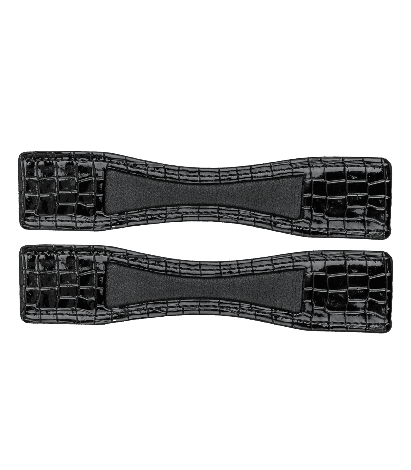 Waldhausen - Patentleather Spur Protector, black with croco optic