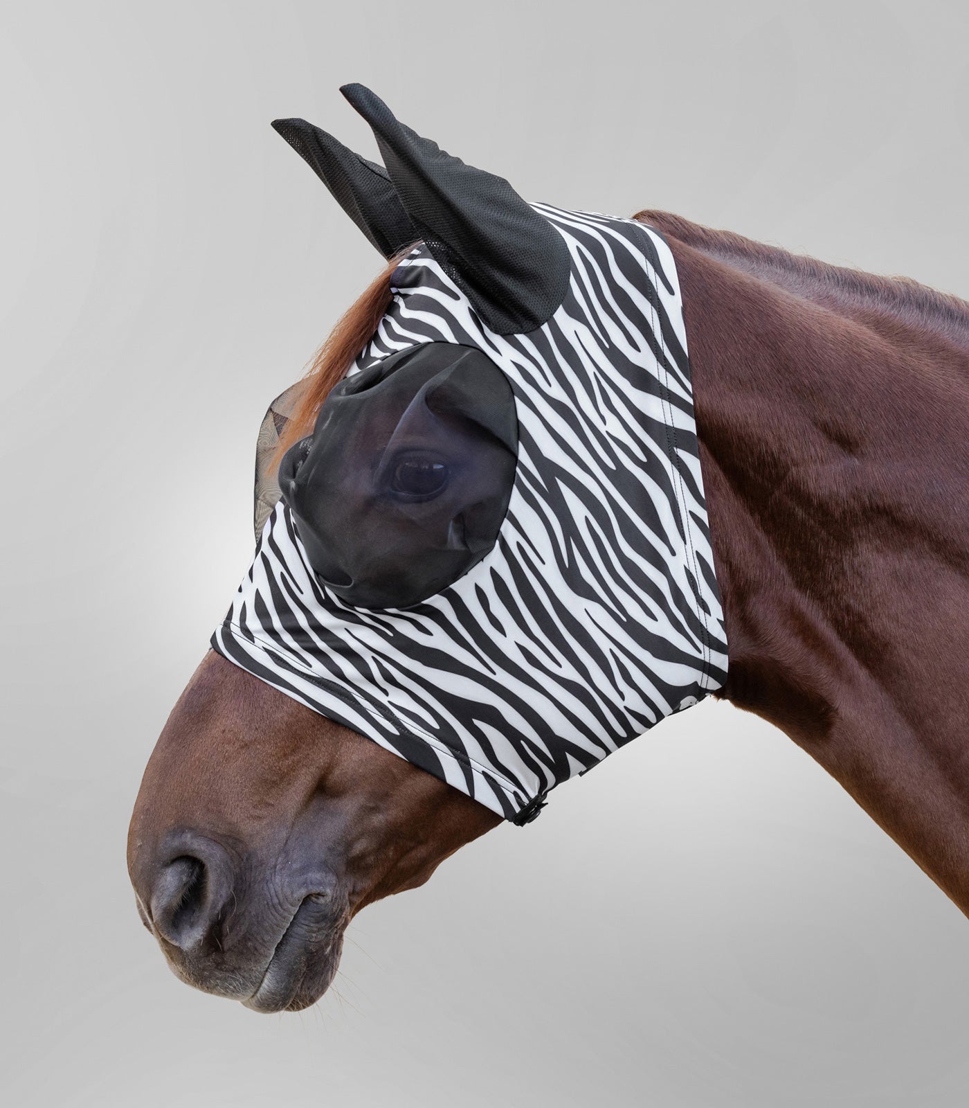 Waldhausen - Fly Mask Puck Zebra, black/white