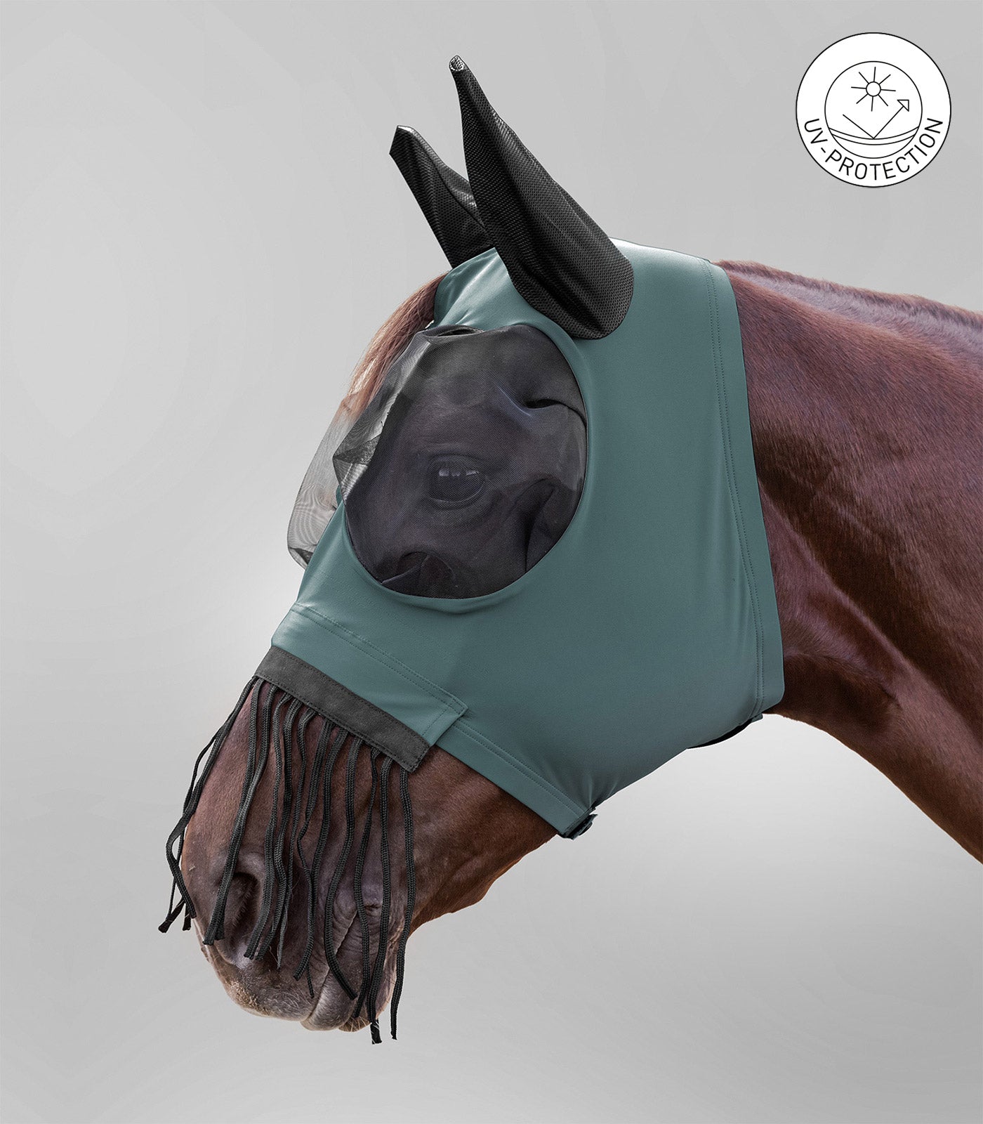 Waldhausen - Fly Mask Puck with nose fringes