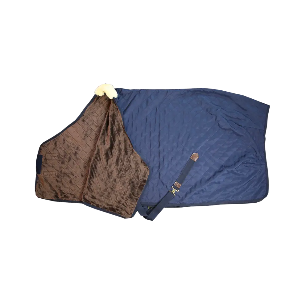Kentucky - Stalddækken, stable rug, 200g foret m. kaninpels, navy