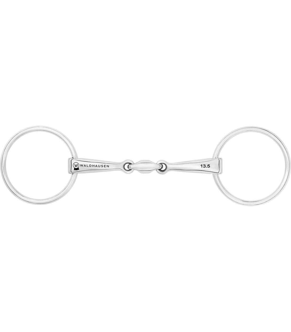 Waldhausen - Snaffle Bit, double jointed, stainless steel, R: 7cm, W: