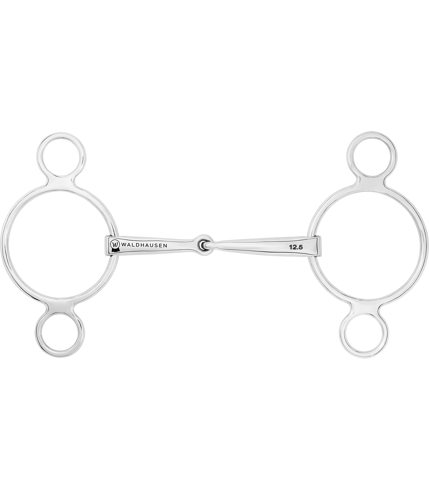 Waldhausen - 3-Ring bit, single jointed, stainless steel, R: 7cm, W: