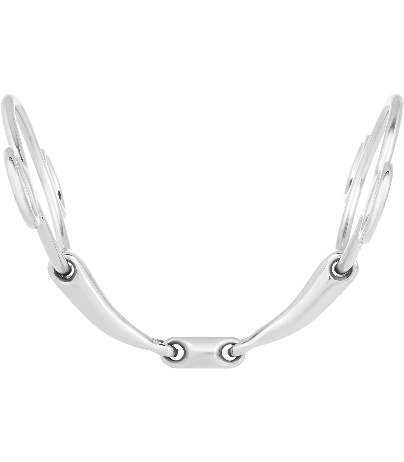 Waldhausen - 3-Ring bit, double jointed, stainless steel, R: 7cm, W: