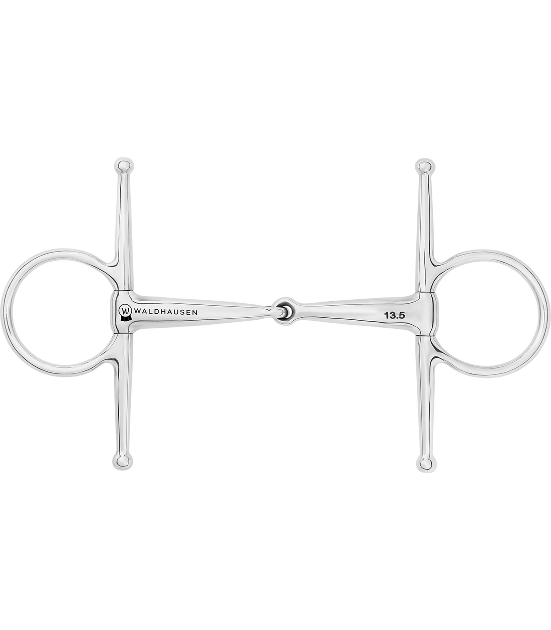 Waldhausen - Full Cheek Bit, single jointed, stainless steel, W: