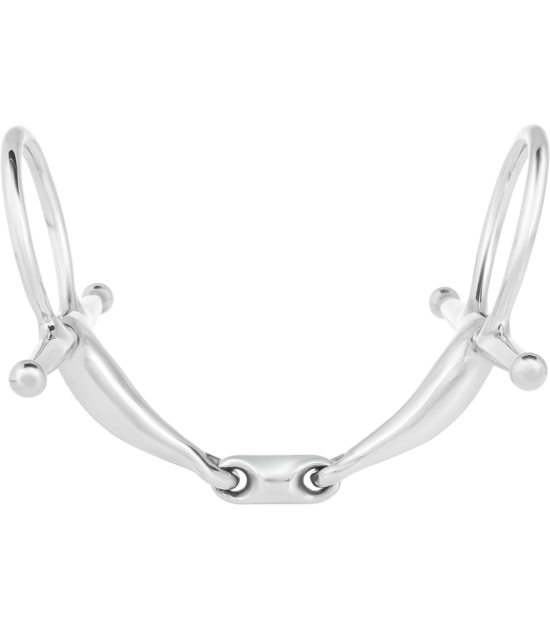 Waldhausen - Full Cheek Bit, double jointed, stainless steel, W: