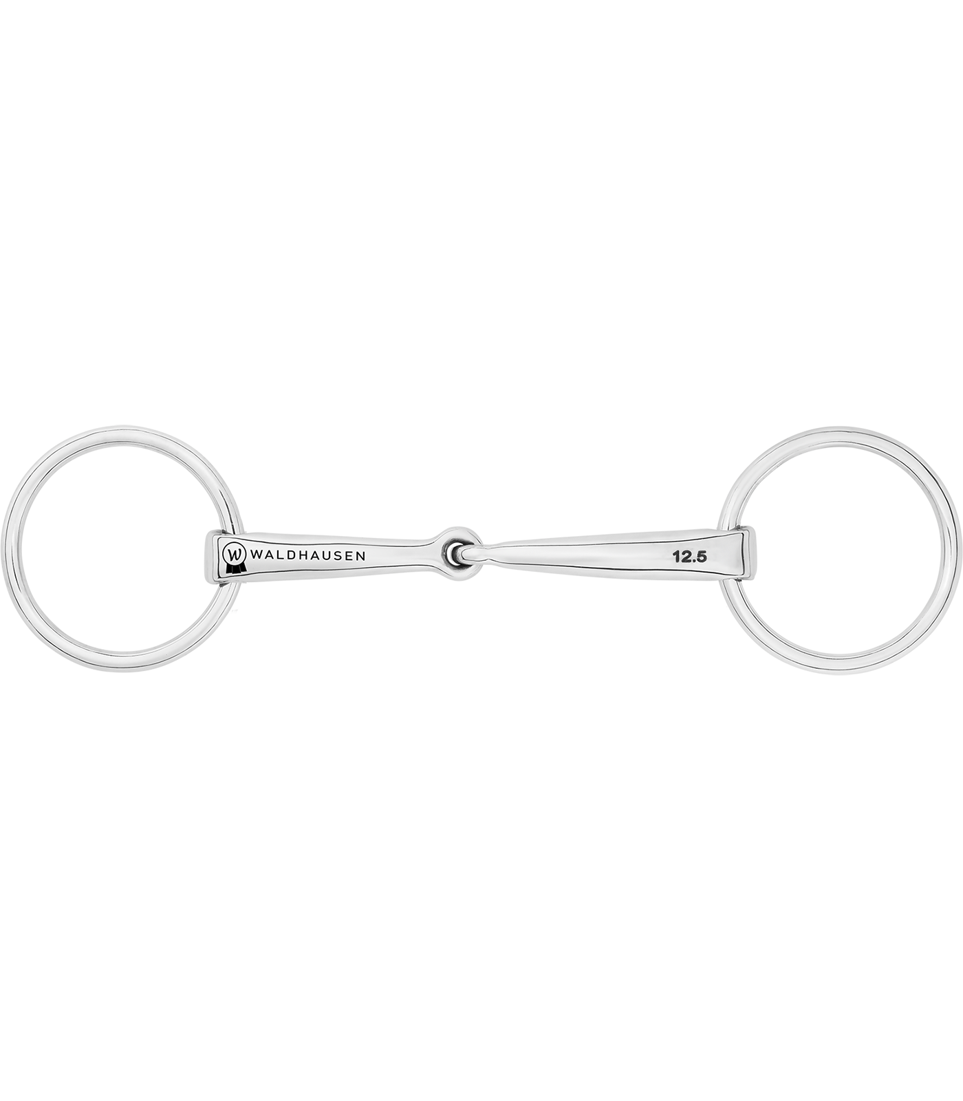 Waldhausen - Bridoon, single jointed, stainless steel, R: 5.5cm, W: