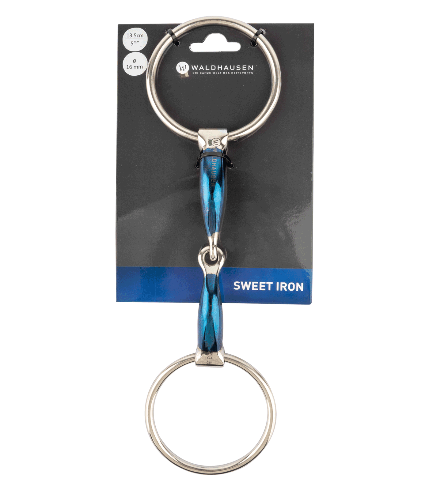 Waldhausen - Sweet Iron Snaffle Bit, single jointed, R: 7cm, W: