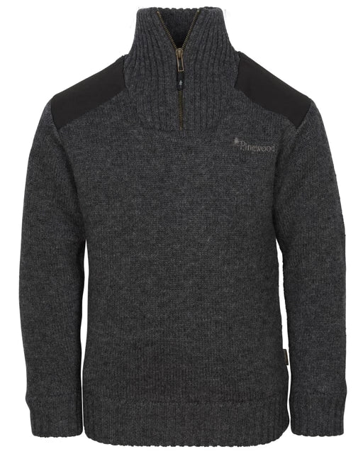 Pinewood - Sweater, Hurricane, Børn, Grey Mel