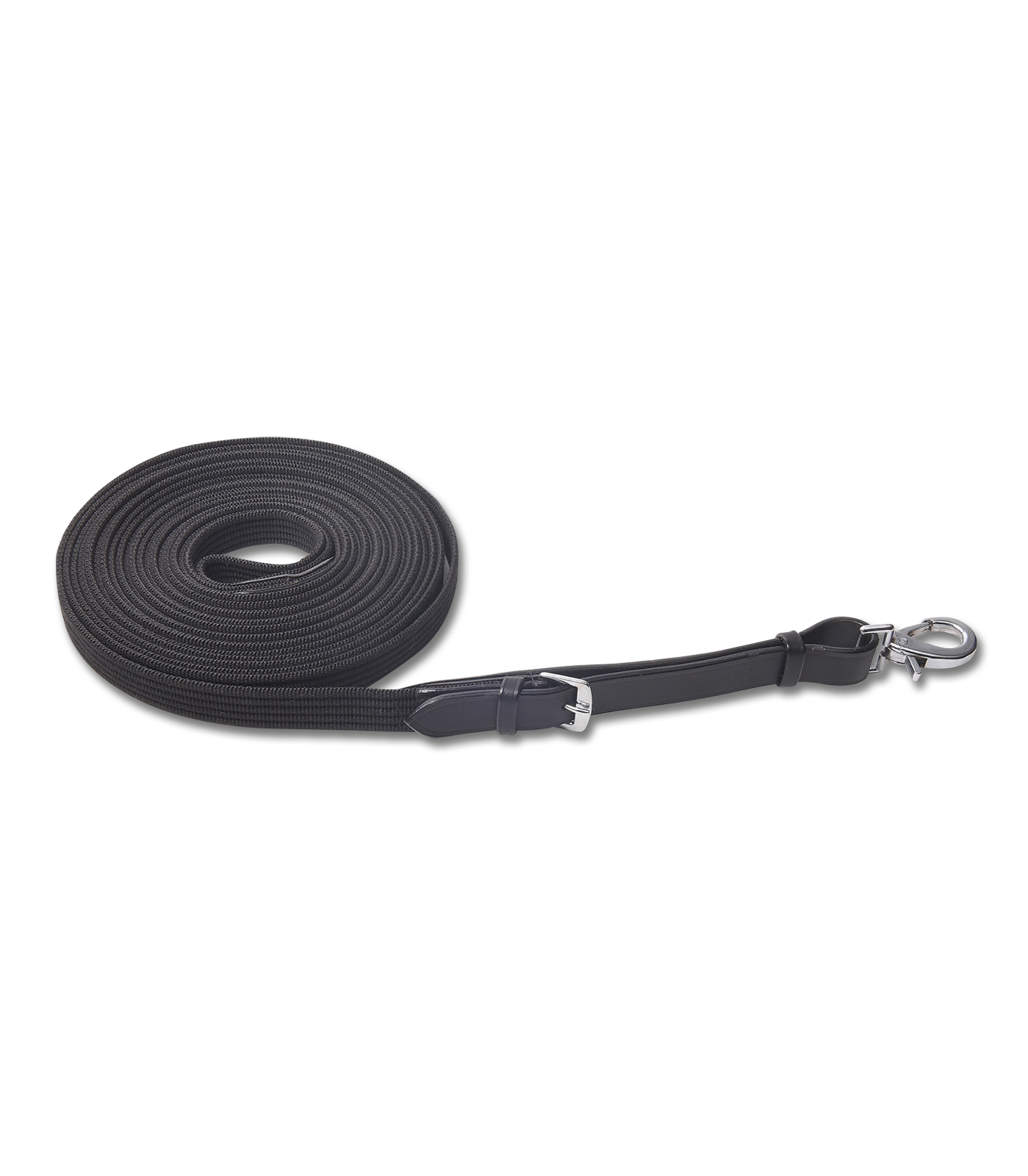 Waldhausen - LPO Lunging line, without whirl and loops, black, ca. 8 m